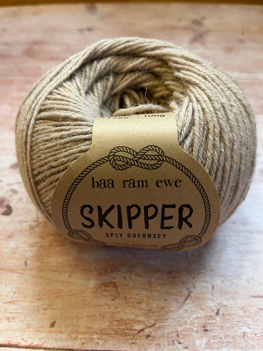 Baa Ram Ewe - Skipper 5 ply  Guernsey Yarn